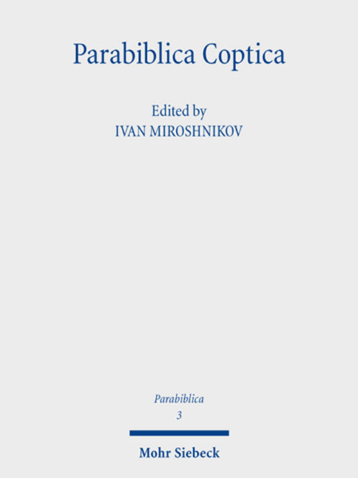 Parabiblica Coptica. Book cover
